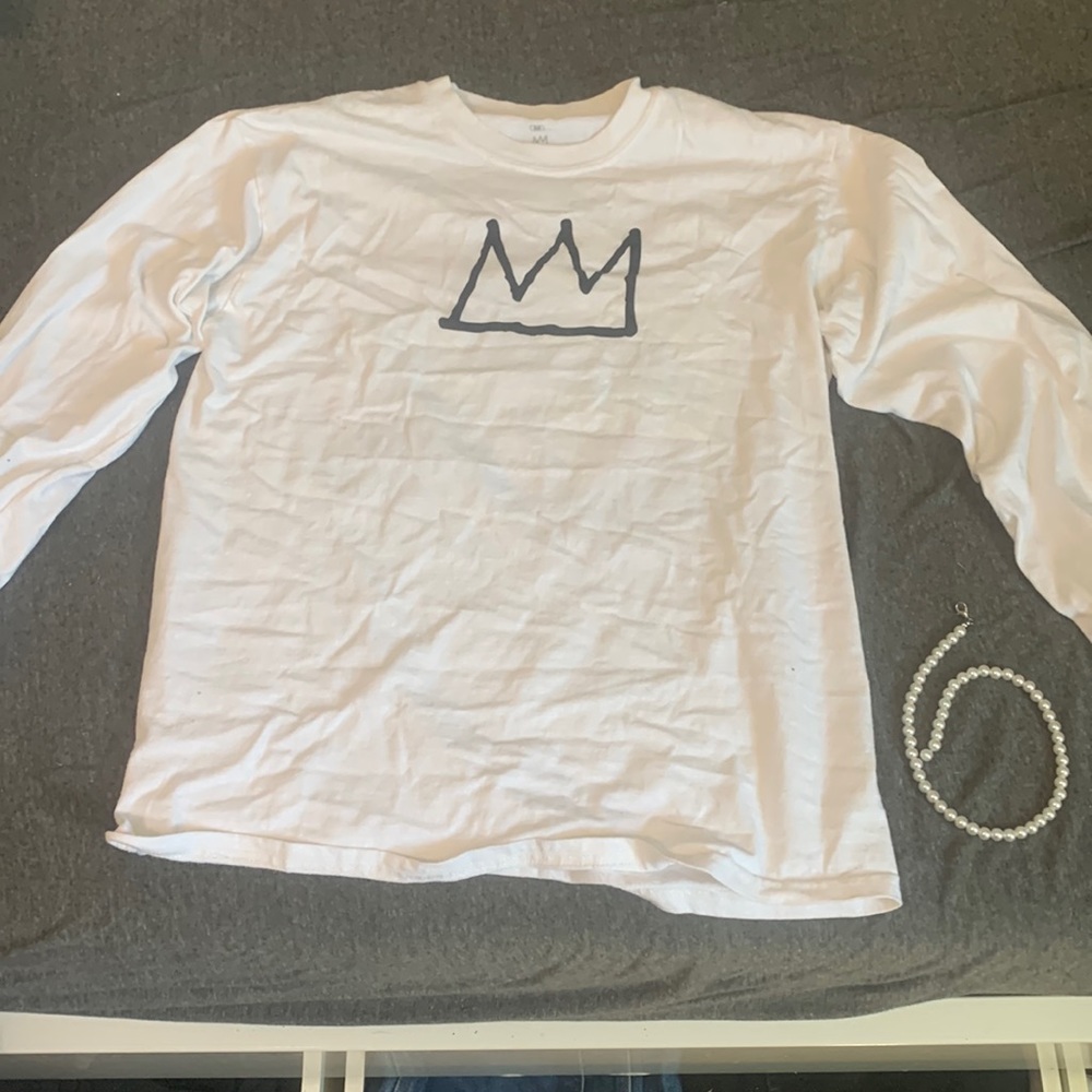 Jean-michel Basquait abstract long sleeve shirt